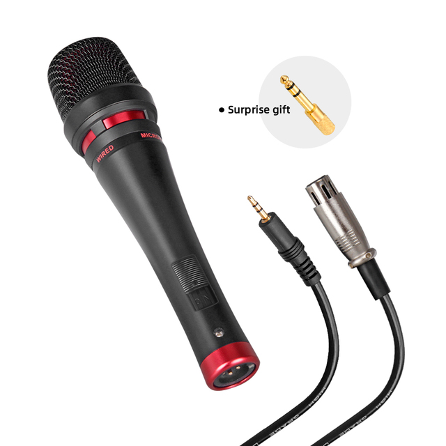 High Quality Professional DJ Cardioid Mic Karaoke KTV Stage Show Church Wired Dynamic Vocal Condenser Microphone