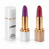 Rouge à lèvres crème mat hydratant de haute qualité, formule minérale naturelle, sans marque, waterproof, nude, mat et solide