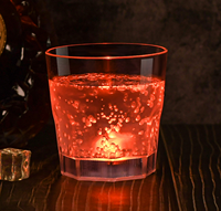 Allumez Led Activé Par L'eau Changement De Couleur Vin Whisky Bière Cola Jus Tasses Verre À Liqueur pour Bar Disco Boîte De Nuit