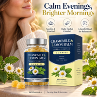 Gummies Relaxantes aux Herbes avec Camomille, Mélisse, L-Théanine et Passiflore – Bien-être Quotidien à Base de Plantes – OEM