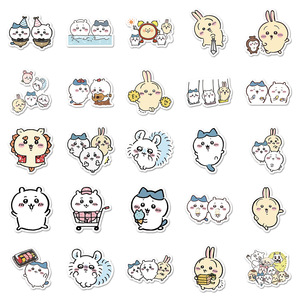 500 Chiikawa Graffiti Stickers Grensoverschrijdende Cartoon Schattige GiiKawa Decoratie Waterbeker Kleine Mochi Adhesieve Synthetisch Papier 1 - Product Image 2