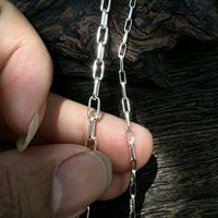 Catena in Argento Sterling 925 Stile Graffetta Non Finita per Creazione di Gioielli Fai-da-Te, Collane e Bracciali, Vendita all'Ingrosso