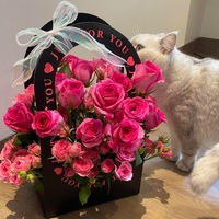 Fournisseur Portable Fleuriste Pack Floral Panier Emballage Étanche Papier Coffrets Cadeaux Carton Fleurs Arrangement Ornements