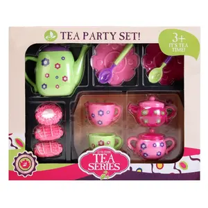 Jouets de cuisine en plastique, service à thé pour enfants en 3d jeu préscolaire
