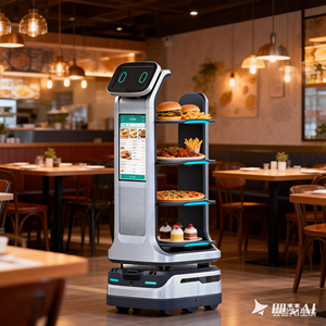 Robot de livraison de nourriture intelligent Renhuan AX-1612 Mars à 4 niveaux pour restaurant, robot serveur <span class=keywords><strong>autonome</strong></span> avec évitement d'obstacles 3D - Product Image 5