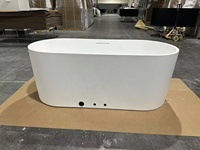 Baignoire ovale autoportante moderne en pierre pour bain de glace, idéale pour villas de luxe, spas, extérieur, salle de sport et projets résidentiels