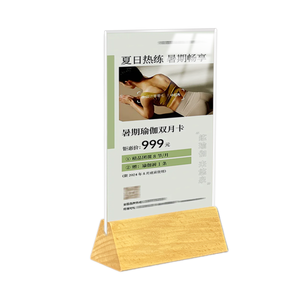 Tùy chỉnh máy tính để bàn Diagonal Acrylic dấu hiệu đứng màn hình Flyer menu Giấy Chủ A5/A6 quảng cáo hiển thị đứng - Product Image 1