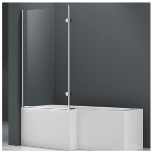 Panel/Biombo para <span class=keywords><strong>Bañera</strong></span> sin Marco, Nuevo Modelo 2023, Diseño Moderno, Vidrio Templado, Impermeable, Venta Directa <span class=keywords><strong>de</strong></span> Fábrica - Product Image 4