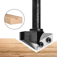 Miaorui 1/2*52 * 78L * 2T 120 ° V rainurage remplaçable travail du bois gravure fraise Spoilboard surfaçage routeur Bits