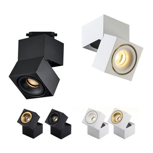 Cri97/93 có thể điều chỉnh Trần Vuông spotlight Led đôi đầu bề mặt được gắn <span class=keywords><strong>Downlight</strong></span> 6W 8W 10W 12W 3 dây ánh sáng theo dõi - Product Image 4