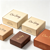 Boîte d'expédition moderne en carton bleu avec logo personnalisé, livraison express en 72h, boîte d'emballage anti-écrasement pour biscuits