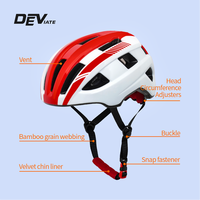 Casque de vélo de sport rouge pour adultes en gros d'usine pour VTT Scooter patin à roulettes et cyclisme