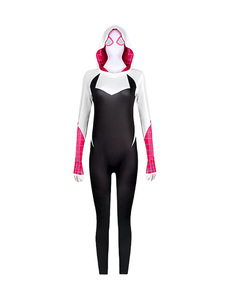 Disfraz de <span class=keywords><strong>Spider</strong></span>-Verse 2, Traje de Miles Morales para Niños, Ropa de <span class=keywords><strong>Gwen</strong></span>, Disfraz de Halloween para Juego de Roles - Product Image 2