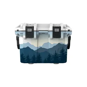 Camping Storage Box Camping Cooler Box 7 Day Fast Delivery Outdoor Hiking Fishing Camping Rotomolde Cooler 12/20/30/50/70/100L Ice Chest Storage Hard Cooler Box