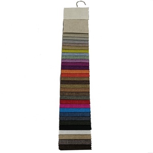 Custom Hometextile Upholstery Knitted <strong>Linen</strong> Looks Furniture Fabric 100% Polyester Flax <strong>Linen</strong> Fabric for Sofa or Curtain - Product Image 2