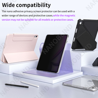 Ultimate Privacy Shield-Filtre anti-espion à 2 voies, adsorption nano pour iPad Air 13 pouces, utilisation professionnelle 2024