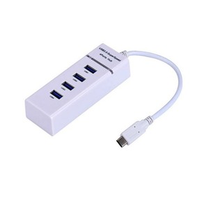 <b>Usb</b> 3.1 Type <b>C</b> To 4 Port <b>Usb</b> 3.0 Hub Splitter Extension Adapter For Computer Laptop Desktop With Plastic Body - Product Image 4