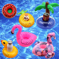 Sous-verres gonflables en PVC pour animaux aquatiques, porte-gobelets flottants gonflables, vente en gros
