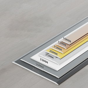 Bande de transition plate et droite en alliage d'aluminium doré titane robuste pour la protection et la décoration des bords de carreaux de <span class=keywords><strong>sol</strong></span> - Product Image 1