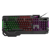 Clavier de jeu 114 touches Disposition espagnole russe arabe Clavier rétroéclairé RVB Étanche Clavier de jeu multifonction