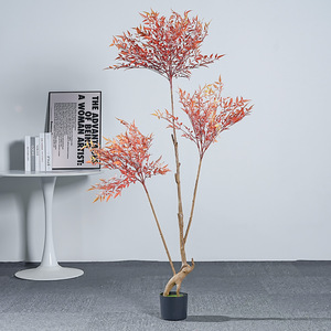 Árbol Artificial Meng Jie Nandina Domestica de 60 cm, Decoración de Interiores, Planta de Estilo Chino - Product Image 2