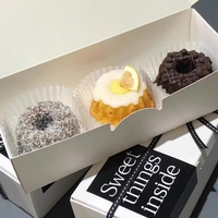 Cajas de Panadería Portátiles Reutilizables Personalizadas, Empaque de Papel para Alimentos con Tapa para Pastel, Galletas, Macarons, Chocolate, Regalos y Exhibición