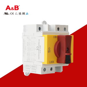 GF51-40 4Pセルフロック式600V 800V 1000V 1200V PV切断<span class=keywords><strong>DC</strong></span>絶縁スイッチ（赤色ハンドル付きディスコネクタ）配電用 - Product Image 2