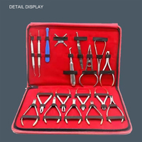 Ensemble de 18 outils d'orthodontie pour dentiste Pince formant instrument en acier inoxydable Ensemble d'orthodontie à fil en acier inoxydable
