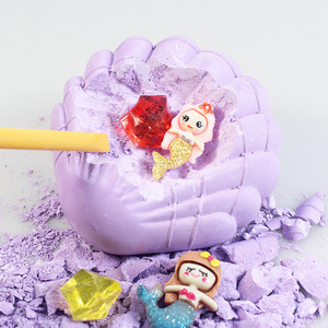 Juguete de Excavación de la <span class=keywords><strong>Serie</strong></span> Sirena en Caja Ciega Arqueológica OEM, Mini Carcasa de Plástico, para Ciencias Preescolares, Gran Venta - Product Image 4