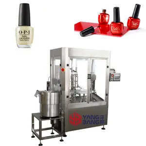 YB-Y2 स्वचालित छोटी बोतल तरल मात्रात्मक भरने की मशीन आवश्यक तेल जेल नेल पॉलिश 2 हेड भरने कैपिंग उपकरण