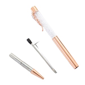 Elegante Bolígrafo de Metal Portátil con Cristales y Detalles de Diamantes - Serigrafía para Bodas, Promociones y Regalos - Product Image 4