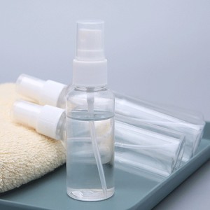 Clear Plastic <b>Spray</b> <b>Bottles</b> 50Ml 60Ml <b>100Ml</b> Cosmetic Packaging Press Pump Cylinder Shape Pet Material - Product Image 2