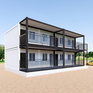 Cheap Portable Foldable Modular 4 Bedroom Wooden Steel Sandwich Panel Container <b>House</b> Prefab Villa Hotel Showroom Apartment - Product Image 1