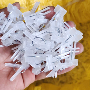 Clip de plante de jardin en plastique blanc clair réutilisable de haute qualité pour les clips de greffage de <span class=keywords><strong>vigne</strong></span> de pastèque de tomate - Product Image 5