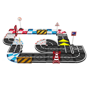Juego <span class=keywords><strong>de</strong></span> Pistas Magnéticas con Señales <span class=keywords><strong>de</strong></span> Tráfico, Juguetes Educativos STEM <span class=keywords><strong>de</strong></span> Construcción <span class=keywords><strong>de</strong></span> Carreteras Magnéticas para Niños <span class=keywords><strong>de</strong></span> 3+ Años - Product Image 2