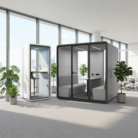 Cabine téléphonique de bureau moderne, studio portable insonorisé, cabine insonorisée pour une personne, cabine d'interview pour deux personnes