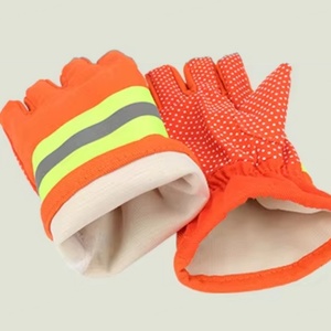 Gants de sécurité ignifuges en coton orange 2025, antidérapants, texturés aux doigts, imperméables et réfléchissants la chaleur, vente en gros directe usine - Product Image 2