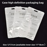 Étui de téléphone en plastique personnalisé sac zip-lock pochette étanche refermable avec logo pour accessoires mobiles