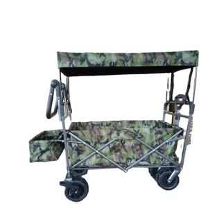 휴대용 금속 접는 왜건 카트 접을 수있는 야외 캐리 트롤리 해변 캠핑 피크닉 쇼핑 보관을위한 정원 도구 - Product Image 3