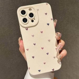 เคสโทรศัพท์ลายสีชมพูม่วง ดีไซน์น่ารัก สำหรับ iPhone 15 14 13 12 11 X XR Xs SE2 SE 8 7 Plus Pro Max Mini  วัสดุซิลิโคน - Product Image 5