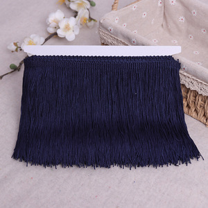 Đầy màu sắc 20cm rộng rìa <span class=keywords><strong>TRIM</strong></span> ren Polyester fibre Tua Tua cho quần áo phụ kiện - Product Image 2