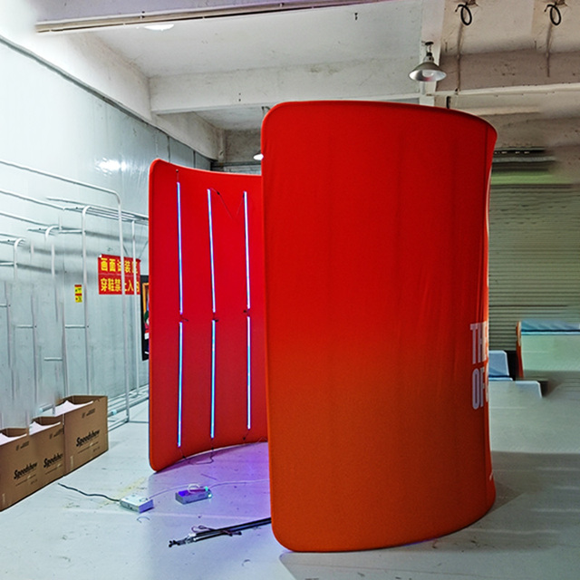 Customized Style Size 360 Degree Video Camera Led Lights Booth Enclosure Photo Booth Backdrop for Party Event