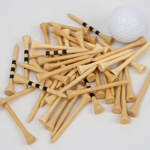 Tees de golf en bois naturel et bambou avec logo personnalisé du fabricant, supports de tees de golf en bois colorés - Product Image 6