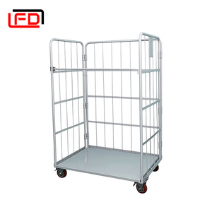 Lồng cuộn đa năng có thể gập lại | Hộp đựng lưới thép 3 mặt với bánh xe có thể khóa & Khung gia cố - Product Image 4