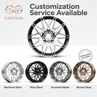 Jante en alliage forgé de qualité supérieure, 10 rayons coniques, face polie argentée, poche couleur bronze canon pour SUV