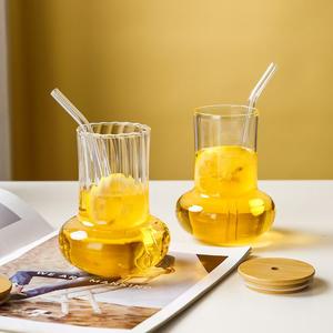 Creativo carino Design Morden bicchieri di <span class=keywords><strong>vetro</strong></span> per servire <span class=keywords><strong>acqua</strong></span> latte caffè <span class=keywords><strong>a</strong></span> <span class=keywords><strong>casa</strong></span> o Bar - Product Image 1