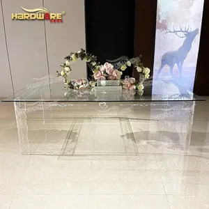 New ideas of wedding furniture transparent table clear acrylic table for sale