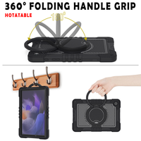 Casing Pelindung Tablet Silikon Berkualitas Tinggi, Tahan Banting, Aman untuk Anak, Pelindung Seluruh Bodi dengan Penyangga untuk Samsung Tab A9 Plus