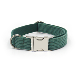 Whats New in 2025 Collar de perro personalizable Pana Collares de perro de lujo Collar de perro de plata Hebilla adecuada para todos los tamaños - Product Image 3