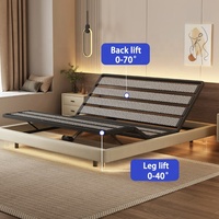 2024 Nouveau design lit de sommeil intelligent à double moteur à levage automatique pour chambre à coucher peut ajuster le prix de gros du cadre de lit